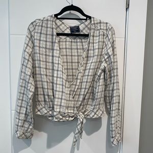 Abercrombie & Fitch plaid long sleeve top